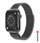 SWISSTEN PASEK BRANSOLETA DO APPLE WATCH 38-42 mm CZARNA w sklepie internetowym Magboss.pl