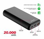 SWISSTEN POWER LINE POWER BANK 20000 mAh 20W POWER DELIVERY CZARNY w sklepie internetowym Magboss.pl