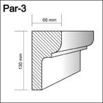 Par-3  - profil pod parapety,  sztukateria gzymsy w sklepie internetowym MieszkajLadniej.pl