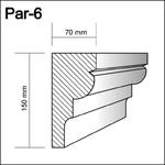 Par-6  - profil pod parapety,  sztukateria gzymsy w sklepie internetowym MieszkajLadniej.pl
