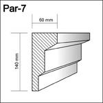 Par-7  - profil pod parapety,  sztukateria gzymsy w sklepie internetowym MieszkajLadniej.pl