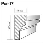 Par-17  - profil pod parapety,  sztukateria gzymsy w sklepie internetowym MieszkajLadniej.pl