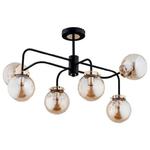 Lampa sufitowa LINIO 6xE14 czarna złota kule Alfa 25506 w sklepie internetowym naszelampy24.pl