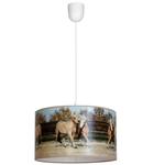 Lampa wisząca HORSES konie abażur 1xE27 MLP846 Milagro w sklepie internetowym naszelampy24.pl