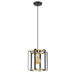 Lampa sufitowa PRIMERO 1xE27 czarny złoty Italux PND-44003-1-BK-GD w sklepie internetowym naszelampy24.pl