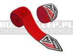 4,5m - Bandaże bokserskie RDX carbon fibre Red w sklepie internetowym BOKS-SKLEP.PL