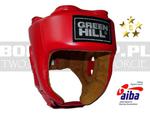 AIBA Green Hill - Kask bokserski FIVE STAR z AIBA Red - HGF-4012A w sklepie internetowym BOKS-SKLEP.PL