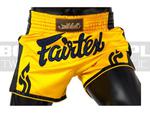 Muay-Thai - Spodenki tajskie Fairtex Yellow-Black New Styl BS1701 w sklepie internetowym BOKS-SKLEP.PL