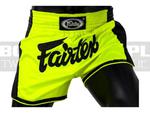 Muay-Thai - Spodenki tajskie Fairtex Neon Green-Black New Styl BS1706 w sklepie internetowym BOKS-SKLEP.PL