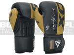 Rękawice bokserskie RDX Rex F4 BGR-F4GL - Gold-Black w sklepie internetowym BOKS-SKLEP.PL