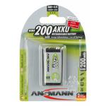 Ansmann Akumulator NiMH Rechargeable battery 9V block / 6F22 200 mAh max 1 pcs. w sklepie internetowym Foto-Szop.pl