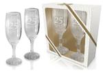 Kieliszki do szampana 25 rocznica ślubu 2 szt w sklepie internetowym Pigmejka