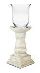 Lampion szklany z podstawą ceramiczną Gaja piaskowiec 28x10x10 w sklepie internetowym Pigmejka