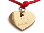 Bransoletka sznurkowa z sercem, prezent na Walentynki - Kocham Cię w sklepie internetowym TOSZKA
