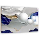 Obraz Deco Panel, Niebieska abstrakcja z kulami 3D - 60x40 w sklepie internetowym Dekorys