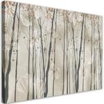 Obraz na płótnie, Drzewa kwiaty i motyle - 120x80 w sklepie internetowym Dekorys