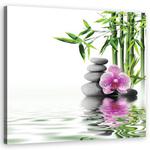 Obraz na płótnie, Ogród wodny zen - 40x40 w sklepie internetowym Dekorys