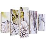 Obraz pięcioczęściowy Deco Panel, Kwiaty - 150x100 w sklepie internetowym Dekorys