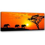 Obraz na płótnie, Panorama sawanny w Afryce - 90x30 w sklepie internetowym Dekorys