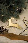 Złota winietka świąteczna na stół wigilijny - Renifer w sklepie internetowym Dekorys