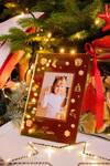 Lustrzana kartka świąteczna ze zdjęciem (złota) w sklepie internetowym Dekorys