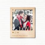 Ramka na zdjęcie magnes na Walentynki - LOVE (W02) w sklepie internetowym Dekorys
