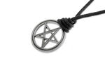 WISIOREK PENTAGRAM NA LINCE talizmany rock kolor czarny pentagram (ar1837) w sklepie internetowym Jubileo.pl