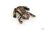 FIGURKA ŻABKA ZŁOTA talizmany symbole chińskie kolor stare złoto zwierzęta (rr501) w sklepie internetowym Jubileo.pl