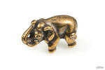 FIGURKA ZŁOTY SŁOŃ NA SZCZĘŚCIE japan style słoń kolor stare złoto orientalne (aj943) w sklepie internetowym Jubileo.pl