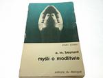 MYŚLI O MODLITWIE - A. M. Besnard 1972 w sklepie internetowym staradobraksiazka.pl