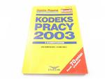 KODEKS PRACY 2003 Z KOMENTARZEM w sklepie internetowym staradobraksiazka.pl