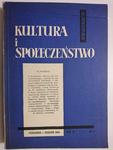 KULTURA I SPOŁECZEŃSTWO. KWARTALNIK PAŹDZIERNIK-GRUDZIEŃ 1960 TOM IV NR 4 w sklepie internetowym staradobraksiazka.pl