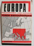 EUROPA POŁUDNIOWA – CZĘŚĆ WSCHODNIA. MAPA SAMOCHODOWA 1977 w sklepie internetowym staradobraksiazka.pl