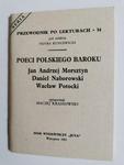 PRZEWODNIK PO LEKTURACH NR 34 POECI POLSKIEGO BAROKU 1991 w sklepie internetowym staradobraksiazka.pl