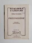 ŚCIĄGAWKA Z LEKTURY. PRZEDWIOŚNIE – STEFAN ŻEROMSKI 1991 w sklepie internetowym staradobraksiazka.pl