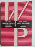 WIELKI SŁOWNIK ANGIELSKO POLSKI SUPLEMENT A – Z w sklepie internetowym staradobraksiazka.pl
