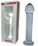 Glass Romance clear szklana wtyczka analna - szklane dildo w sklepie internetowym Filemona.pl