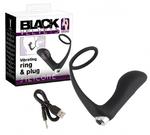 Black Velvets Vibrating Ring&Plug wibrująca wtyczka analna z ringiem erekcyjnym USB w sklepie internetowym Filemona.pl