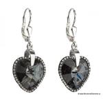 Kolczyki Swarovski elements - Silver Night w sklepie internetowym BizuteriaDiamento.pl