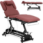 Łóżko stół kosmetyczny do masażu elektryczny 3 silniki 250 kg NANTES - bordowe w sklepie internetowym multishop.com.pl