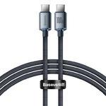 Kabel przewód do szybkiego ładowania i transferu danych USB-C USB-C 100W 1.2m czarny w sklepie internetowym multishop.com.pl