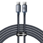 Kabel przewód do szybkiego ładowania i transferu danych USB-C USB-C 100W 2m czarny w sklepie internetowym multishop.com.pl