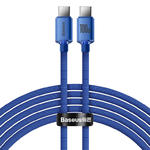 Kabel przewód do szybkiego ładowania i transferu danych USB-C USB-C 100W 2m niebieski w sklepie internetowym multishop.com.pl