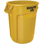 Pojemnik kubeł przemysłowy na odpady i do żywności BRUTE Round 121L - żółty w sklepie internetowym multishop.com.pl