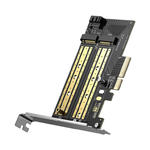 Karta rozszerzeń adapter PCIe 3.0 x4 dodatkowe dwa sloty SSD M.2 M-Key i M.2 B-Key w sklepie internetowym multishop.com.pl