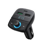 Transmiter FM MP3 Bluetooth 5.0 ładowarka samochodowa 3x USB TF microSD czarny w sklepie internetowym multishop.com.pl