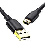 Przewód kabel 5-pinowy pozłacany USB - mini USB 0.25m czarny w sklepie internetowym multishop.com.pl