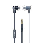 Słuchawki dokanałowe zestaw słuchawkowy z pilotem i mikrofonem 3,5 mm mini jack niebieskie w sklepie internetowym multishop.com.pl