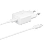 Ładowarka sieciowa USB-C 15W PD AFC + kabel USB-C biały w sklepie internetowym multishop.com.pl