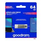 Pendrive 64GB dwa złącza USB 3.2 + USB-C OTG ODA3 srebrny w sklepie internetowym multishop.com.pl